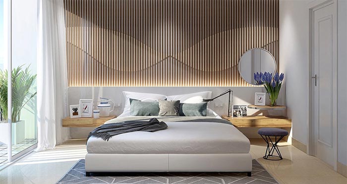 WPC interior wall panel for bedroom