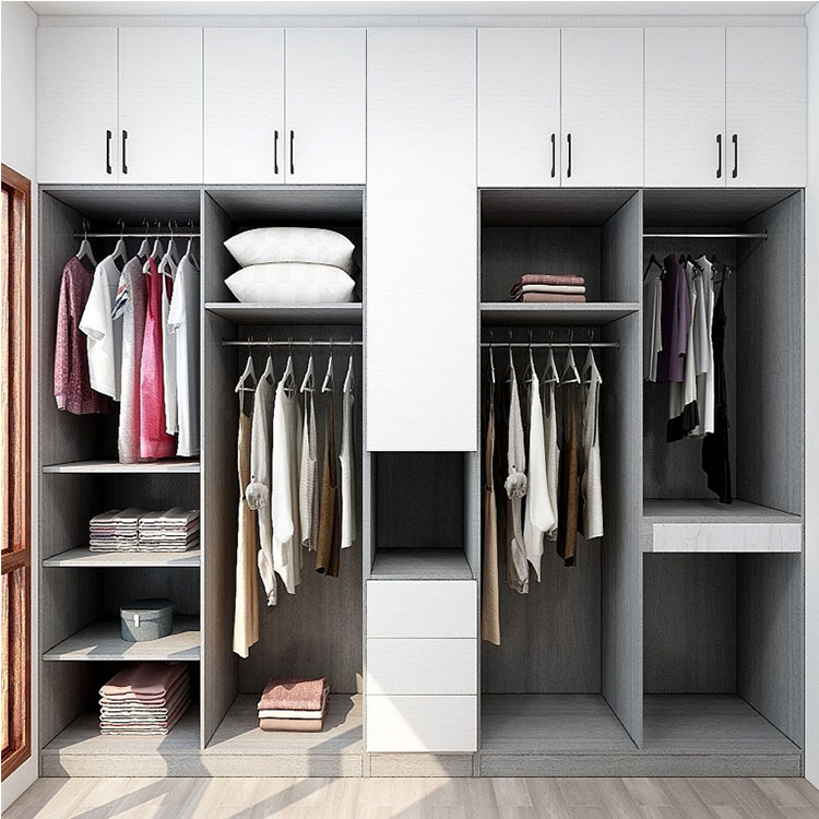 2021 new design luxury storage closet wardrobe cabinet with handle