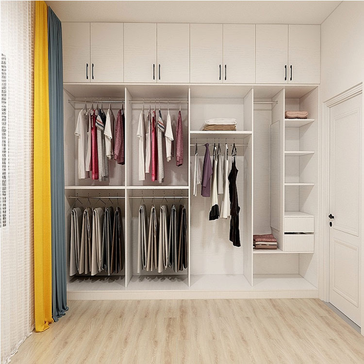 2021 new design luxury storage closet wardrobe cabinet with handle