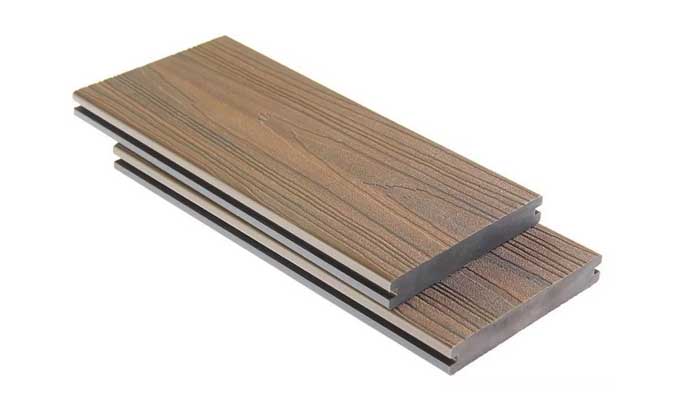 Outdoor flooring PE deck garden wood plastic composite wpc soild decking