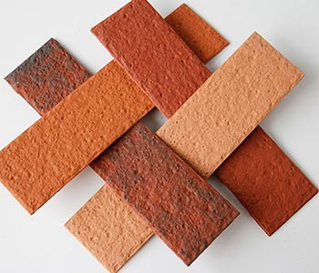Eco-friendly brick tiles exterior walls for outside