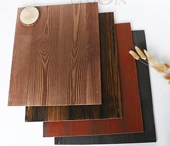 Free sample energy saving wood effect flexible wall tile for wall decoration