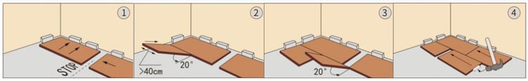 Anti slip interlocking luxury spc floor tile for household decoration