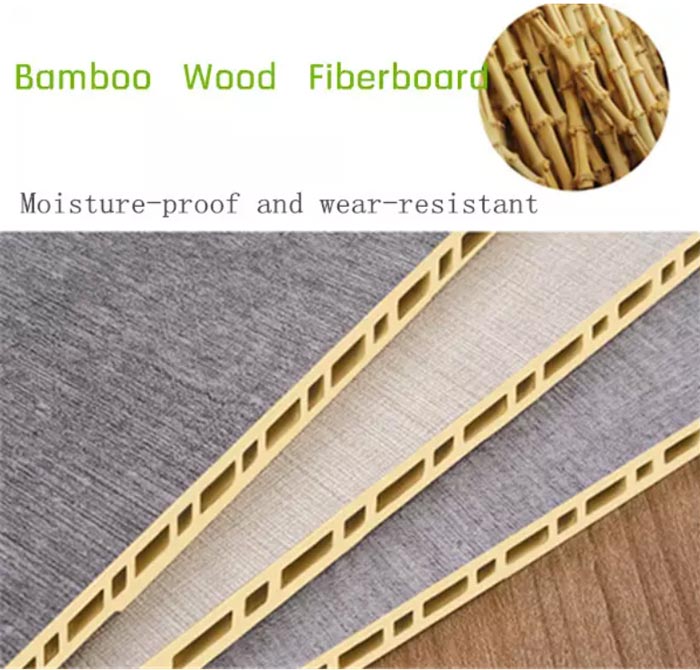 Soundproof wall decorative board made of bamboo wood powder