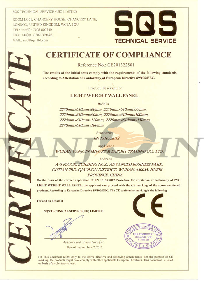 CE-certificate-lightweight-wall-panel