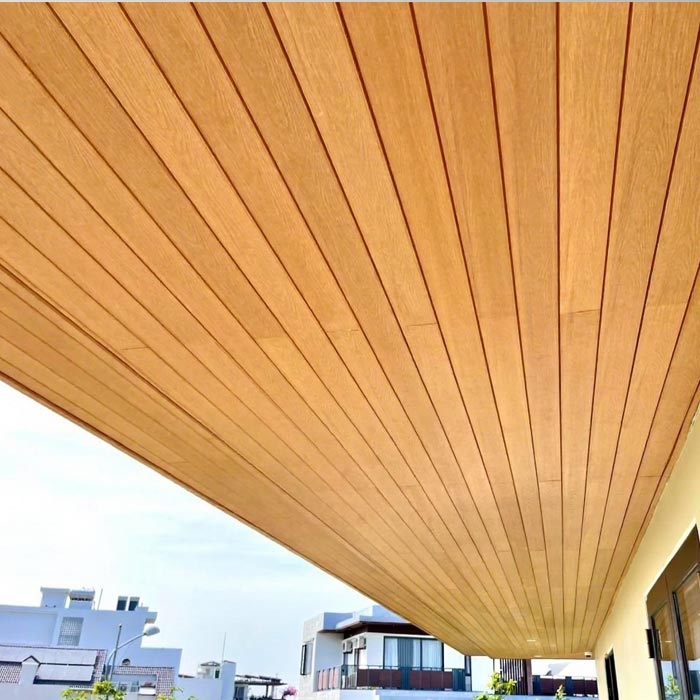 Outdoor ASA Co-Extrusion Louver Panels UV Resistant, Waterproof, Fire-Retardant Decorative Shutters for Exterior Facade