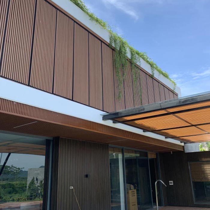 ASA Outdoor Cladding Embossed and Polished Surface Treatment for Exterior Wall Application