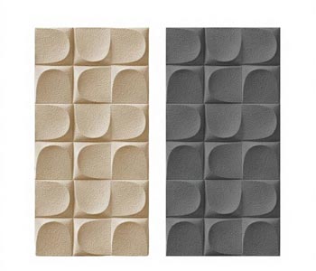 3D Bread Bricks Modern Style Design Indoor Use PU Bread Brick Polyurethane Artificial Stone PU Stone Culture Wall Panel