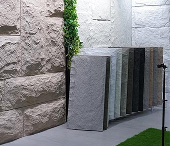 Lightweight insulated PU cultural stone panel faux mushroom decorative wall tile