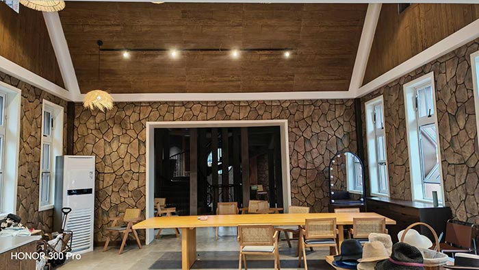 PU Stone Skin Veener Sheets Fasade Wall Cladding Outdoor Decorative 3d Rock Exterior Polyurethane Stone Panel Siding