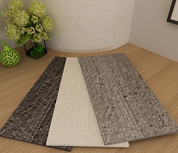 3D sound-absorbing clay flexible outdoor tile for building exterior wall