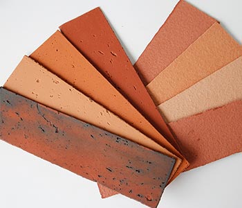 Natural clay wall cladding tile soft clay facing brick tile