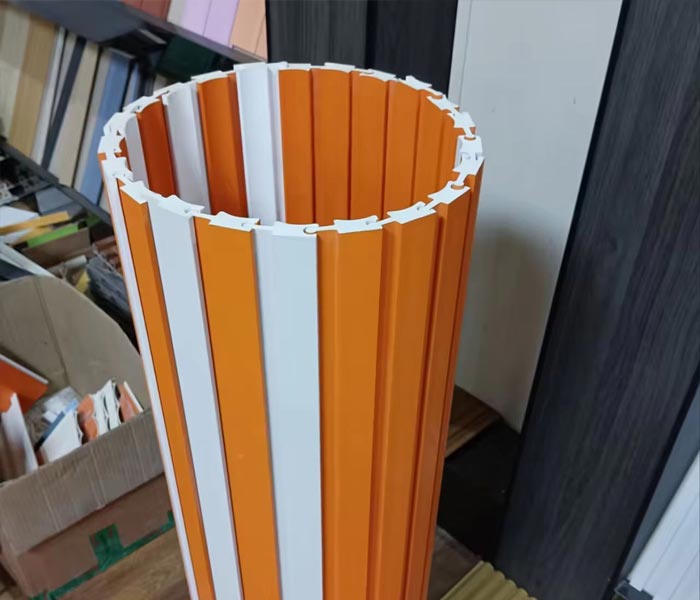Factory Price 360° Rotating Strips WPC Indoor Wall Panels 3D Grilles for Wave Shape Design