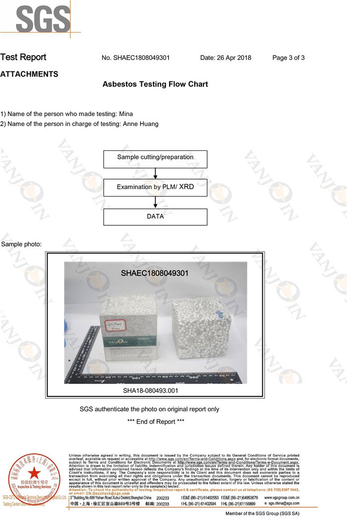 EPS Cement Sandwich Wall Panel Test Report 3